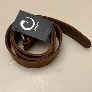 ★as''on★ORIGIN LEATHER BELT / BROWN★正規品/韓国送料込 Women's Buckleless Leather Waist Belt for Dresses - AMSHRTG